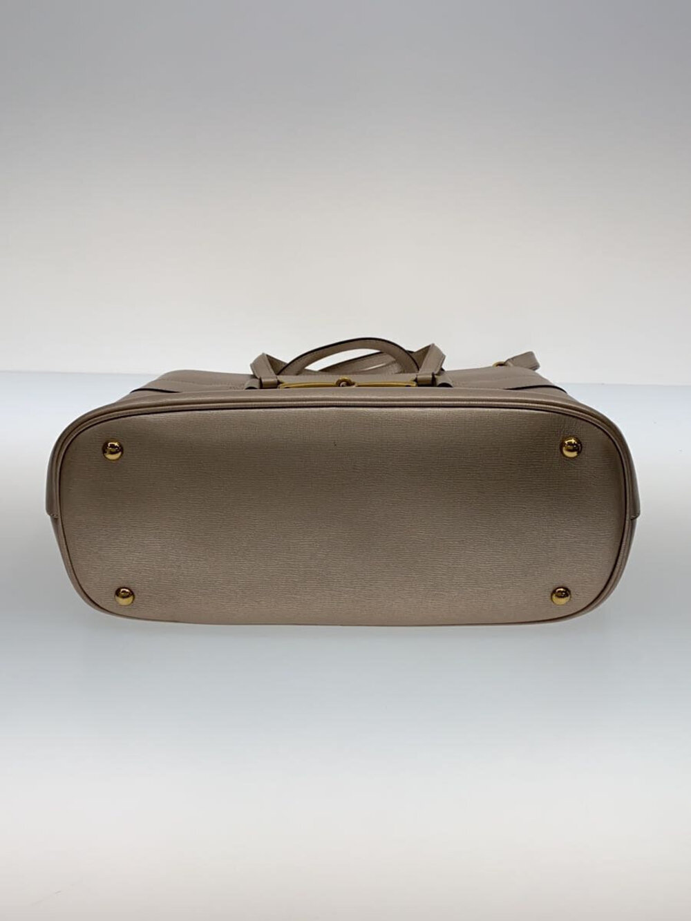 Gucci Bright Bit tote metallic gold leather horsebit - Picture 4 of 7